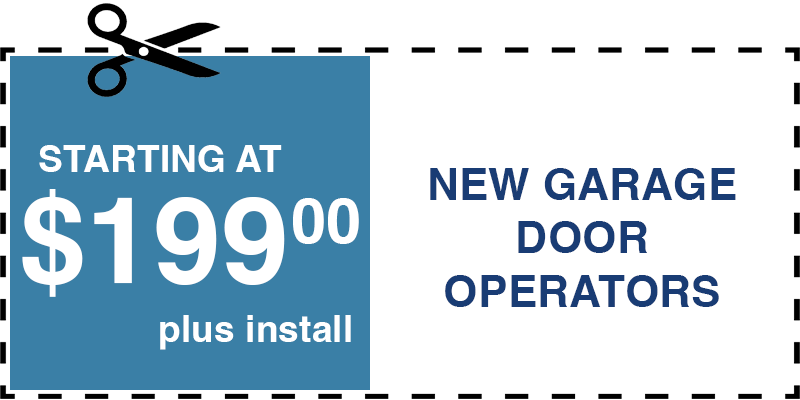 199 new garage door operators Roslyn